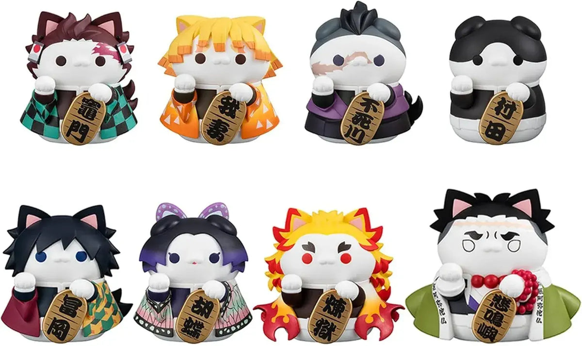 MegaHouse Mega Cat Project Devil Blade Nyanko Maneki Neko 8 Pack