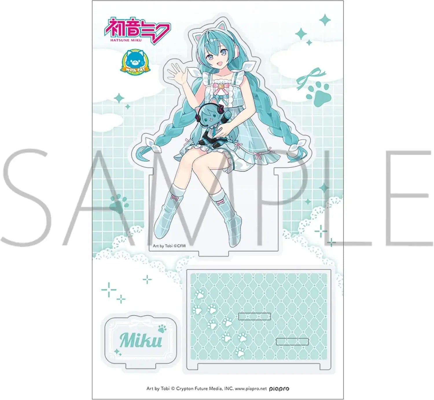 Movic Hatsune Miku with Cat Acrylic Stand