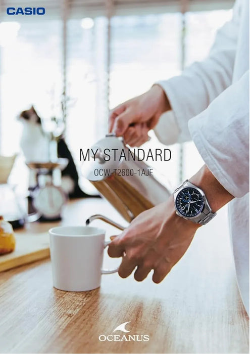 Casio Oceanus Classic Line Ocw-t2600-1ajf Radio Wave Solar Men's Watch