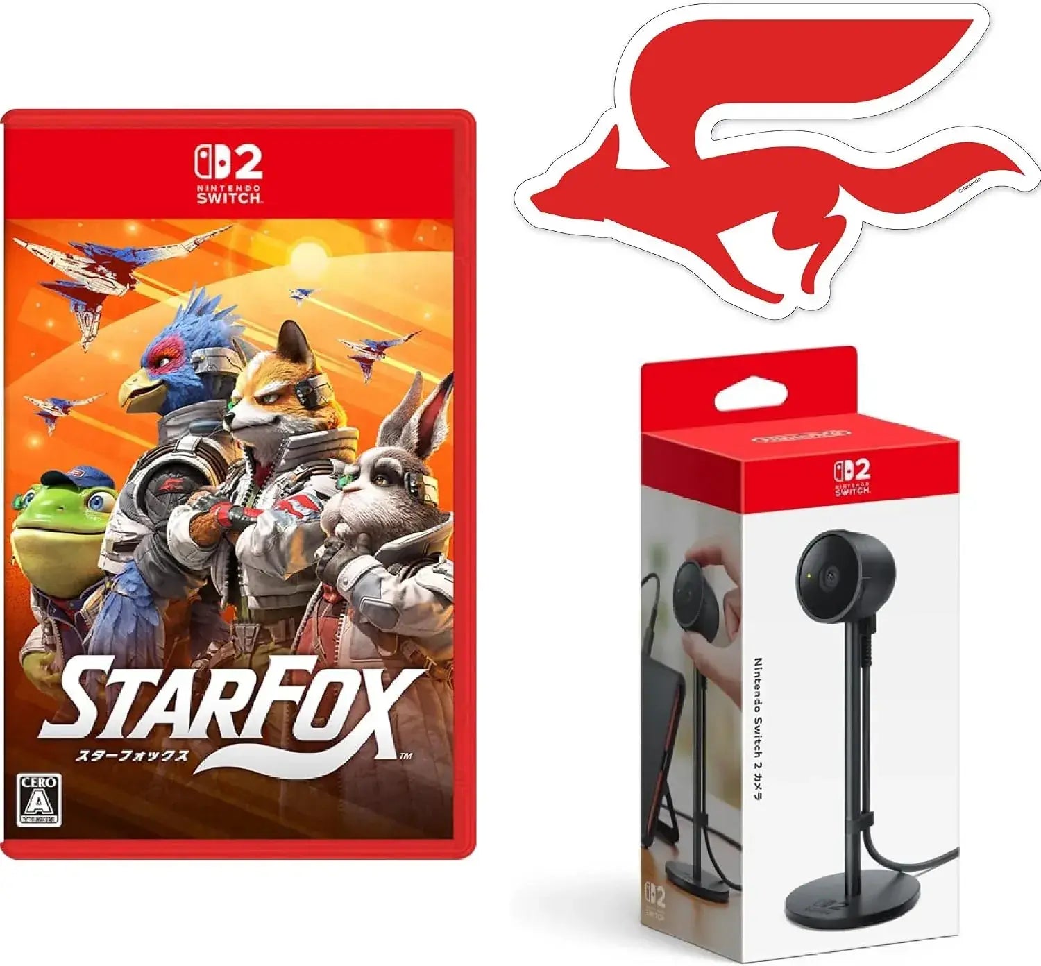 Nintendo Star Fox Game Software - Amazon Limited Camera Set - 2200150174189