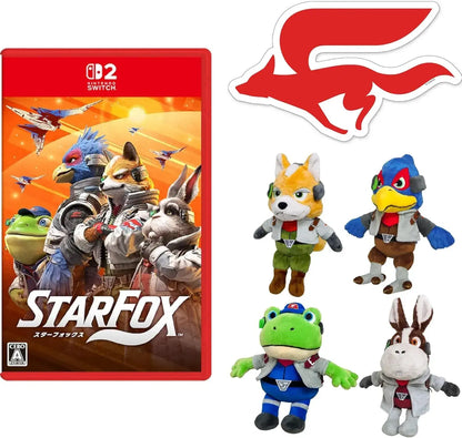 Nintendo Star Fox Game Software - Amazon Exclusive 4 Plush Toys - 2200150174172