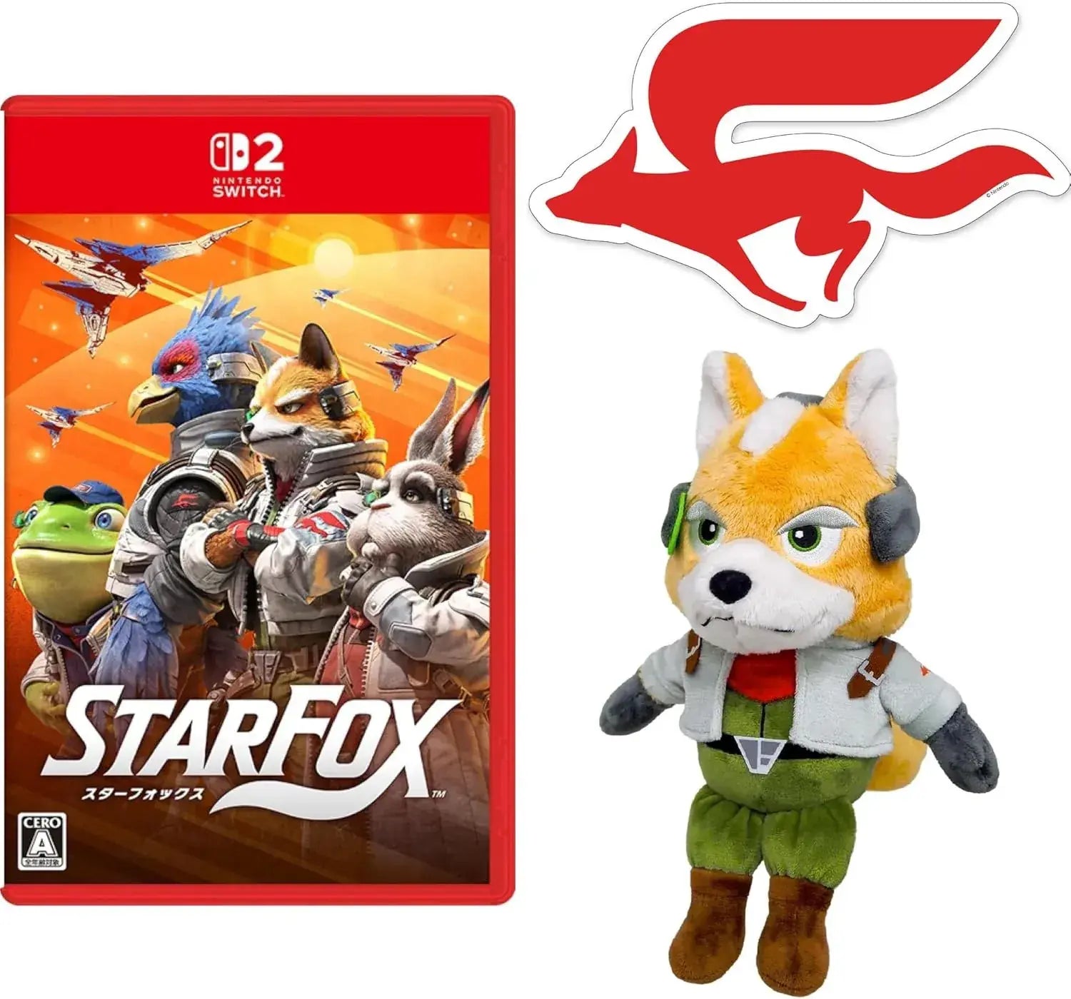 Nintendo Star Fox Game Software - Amazon Exclusive Plush Toy Set - 2200150174165
