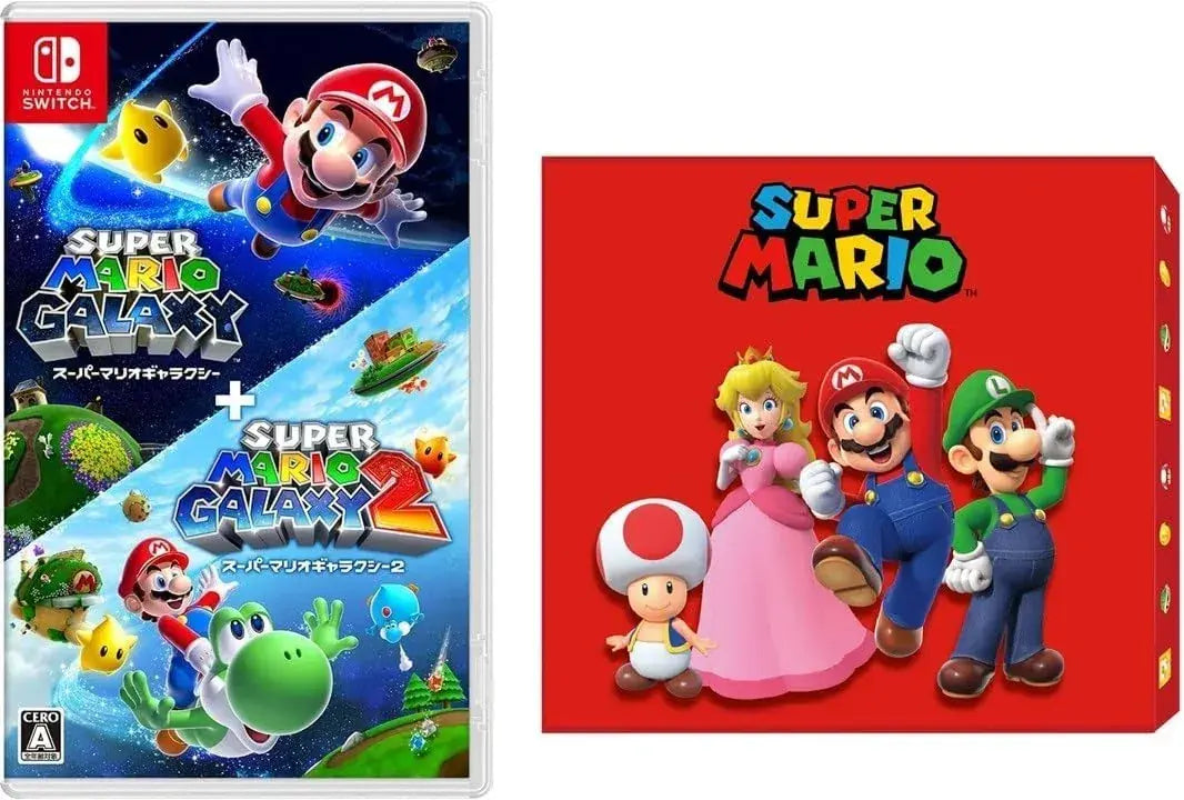 Nintendo Super Mario Galaxy 1 & 2 Video Game - Amazon Exclusive Mario Box - 2200630163894