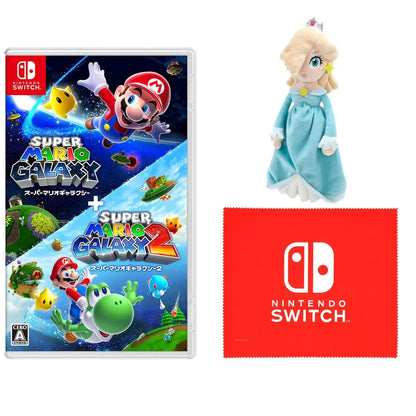Nintendo Super Mario Galaxy 1 & 2 Video Game - Amazon Exclusive Rosetta Plush Set - 2200630162231