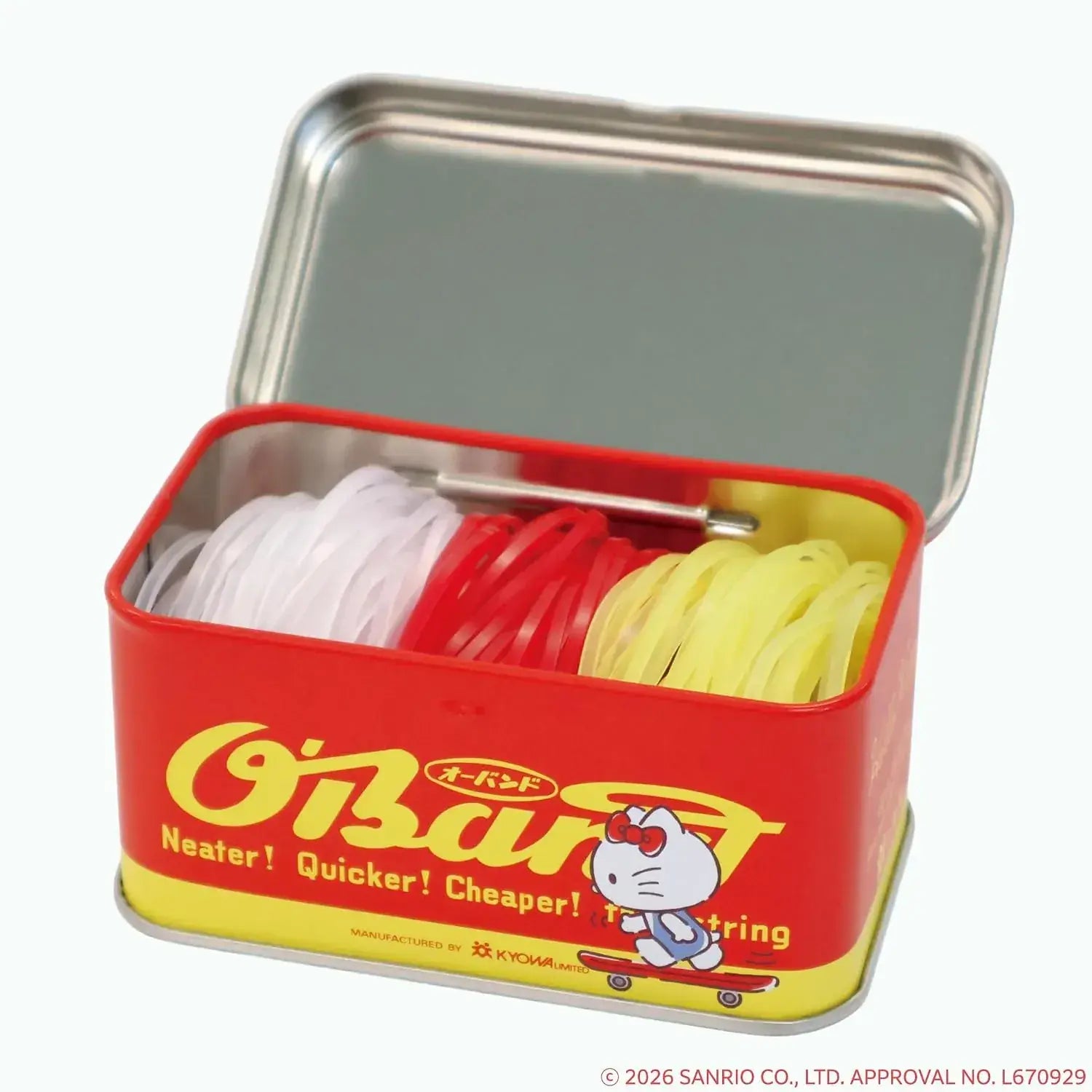 Oband Hello Kitty Silicone Rubber Band Tin Product