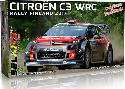 Platz Citroen C3 WRC 2017 Finland Rally Plastic Model