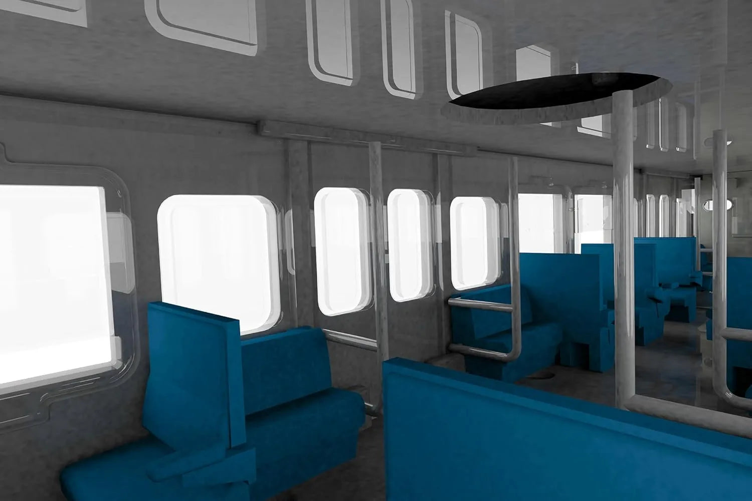 Plum PP199 Semi-Cross Sheet Interior Set A Blue Unpainted Kit