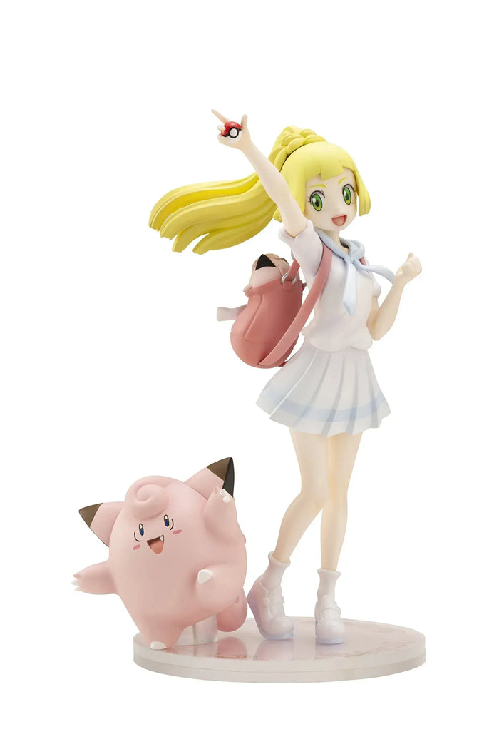 Pokemon Lillie and Clefairy Figure 1 8 Scale PVC ABS