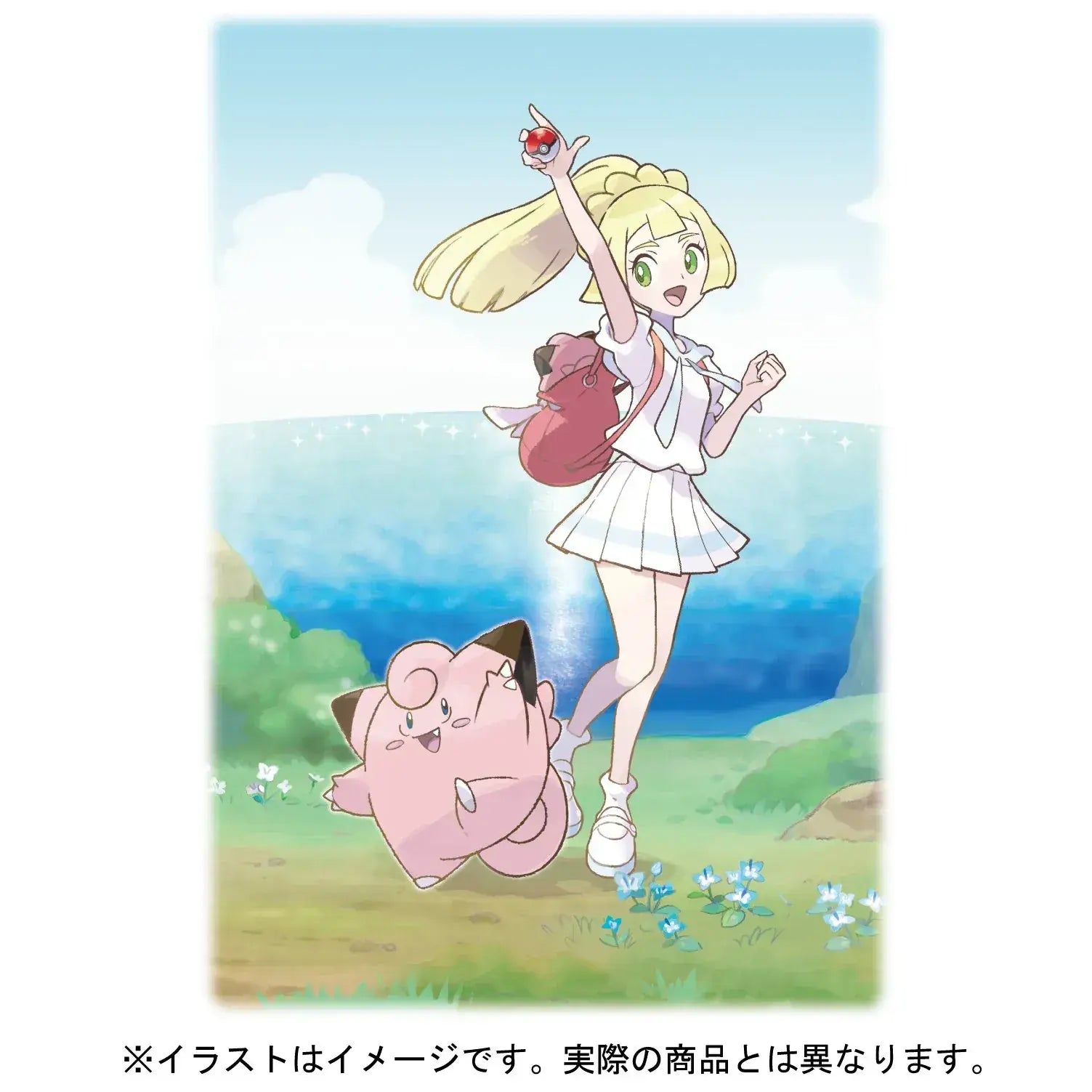 Pokemon Lillie and Clefairy Figure 1 8 Scale PVC ABS
