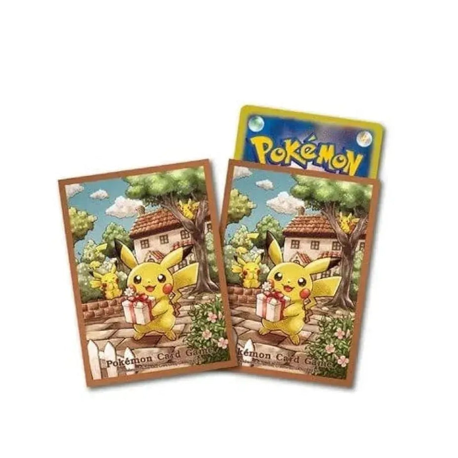 Pokemon Pikachus Gift Card Sleeves 64ct Deck Shields