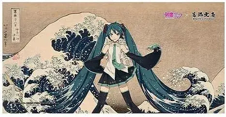 Presence Hokusai x Hatsune Miku Bath Towel Polyester
