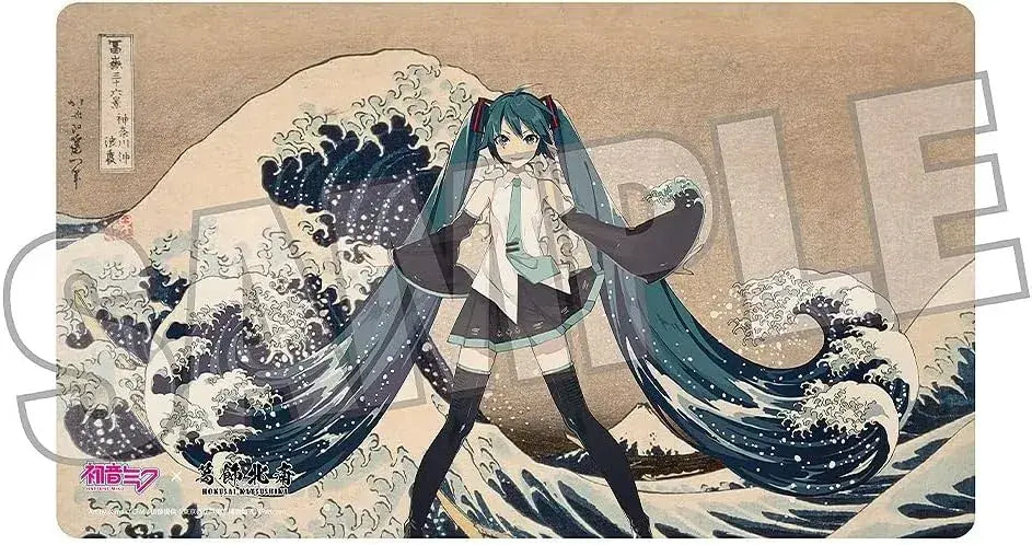 Presence Hokusai x Miku Desk Mat Polyester
