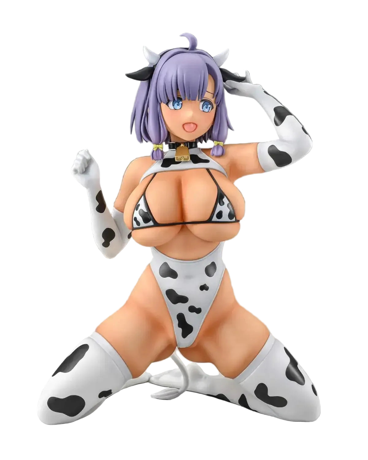 Q Six Nutashi Cow Costume Figure Tan PVC 1 5 Scale