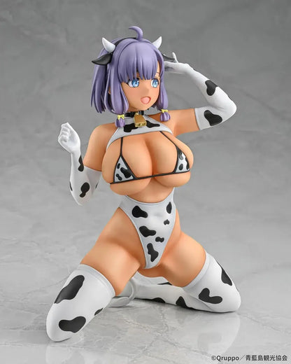 Q Six Nutashi Cow Costume Figure Tan PVC 1 5 Scale