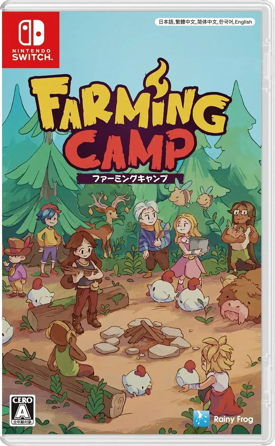 Rainy Frog Farming Camp Video Game - Switch Amazon JP Exclusive - 4580650750419