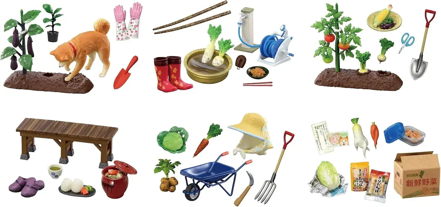 Re-Ment Petite Sample Vegetable Cultivation Box Set