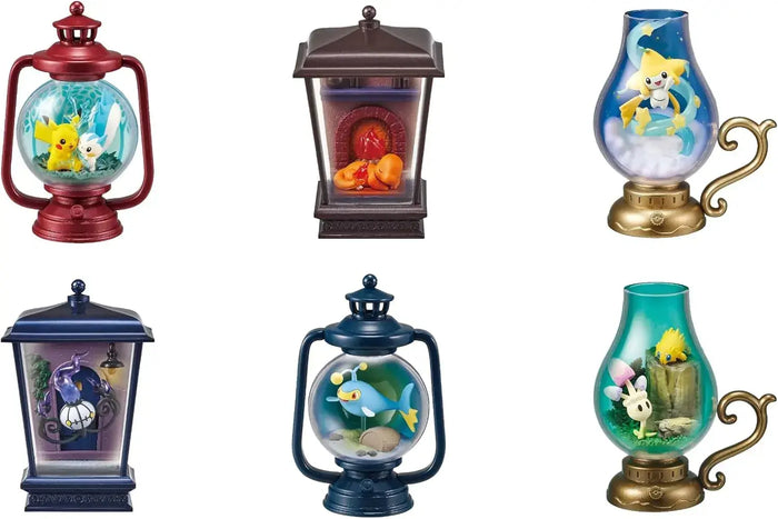 Re-Ment Pokemon Lantern Diorama PVC Figure Set