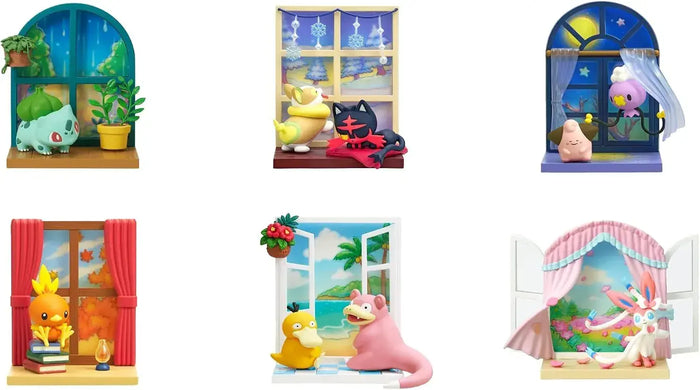 Re-Ment Pokemon Windowsill Collection PVC Figure Box