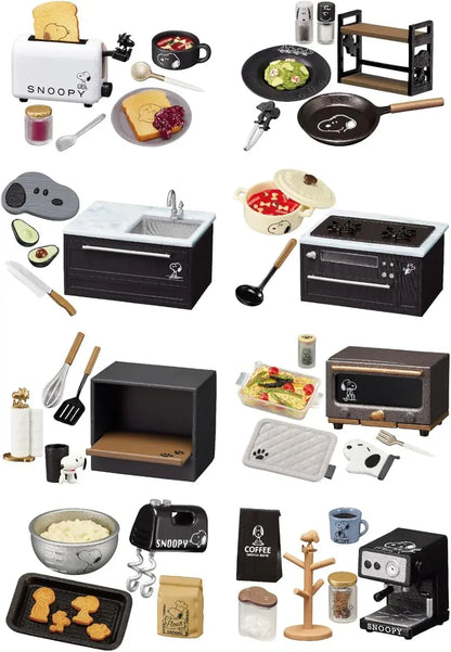 Re-Ment Snoopy Mono Kitchen Mini Figure Set ATBC-PVC