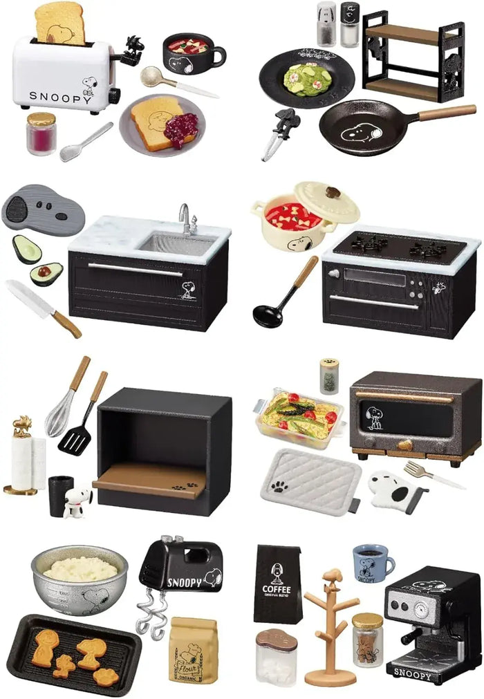 Re-Ment Snoopy Mono Kitchen Mini Figure Set ATBC-PVC