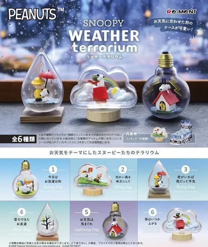 Re-Ment Snoopy Weather Terrarium ATBC PVC Mini Figure