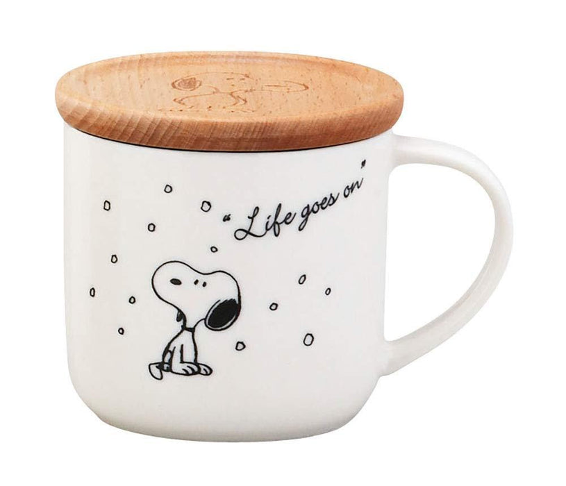 YAMAKA Peanuts Snoopy Mug avec sous-verre Blanc