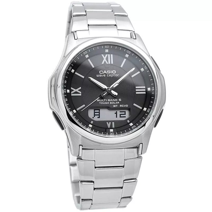 Casio Wave Cepta Wva-m630d-1a4jf Multiband 6 Solar Radio Men's Watch In Box