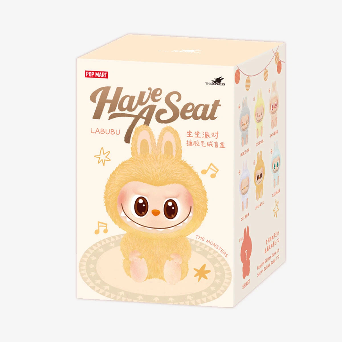 Pop Mart LABUBU THE MONSTERS Have a Seat Plush series [Assortment Box]