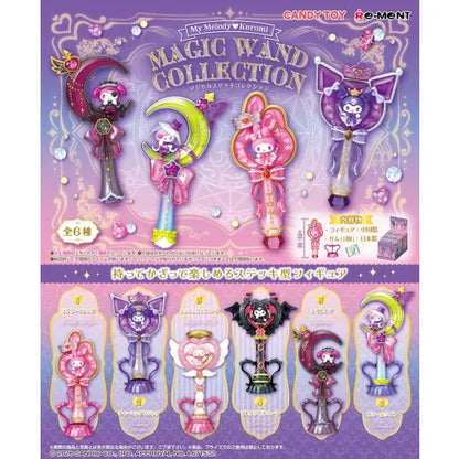 Re-Ment My Melody Kuromi Magic Wand Figure Collection 6-Pc Set