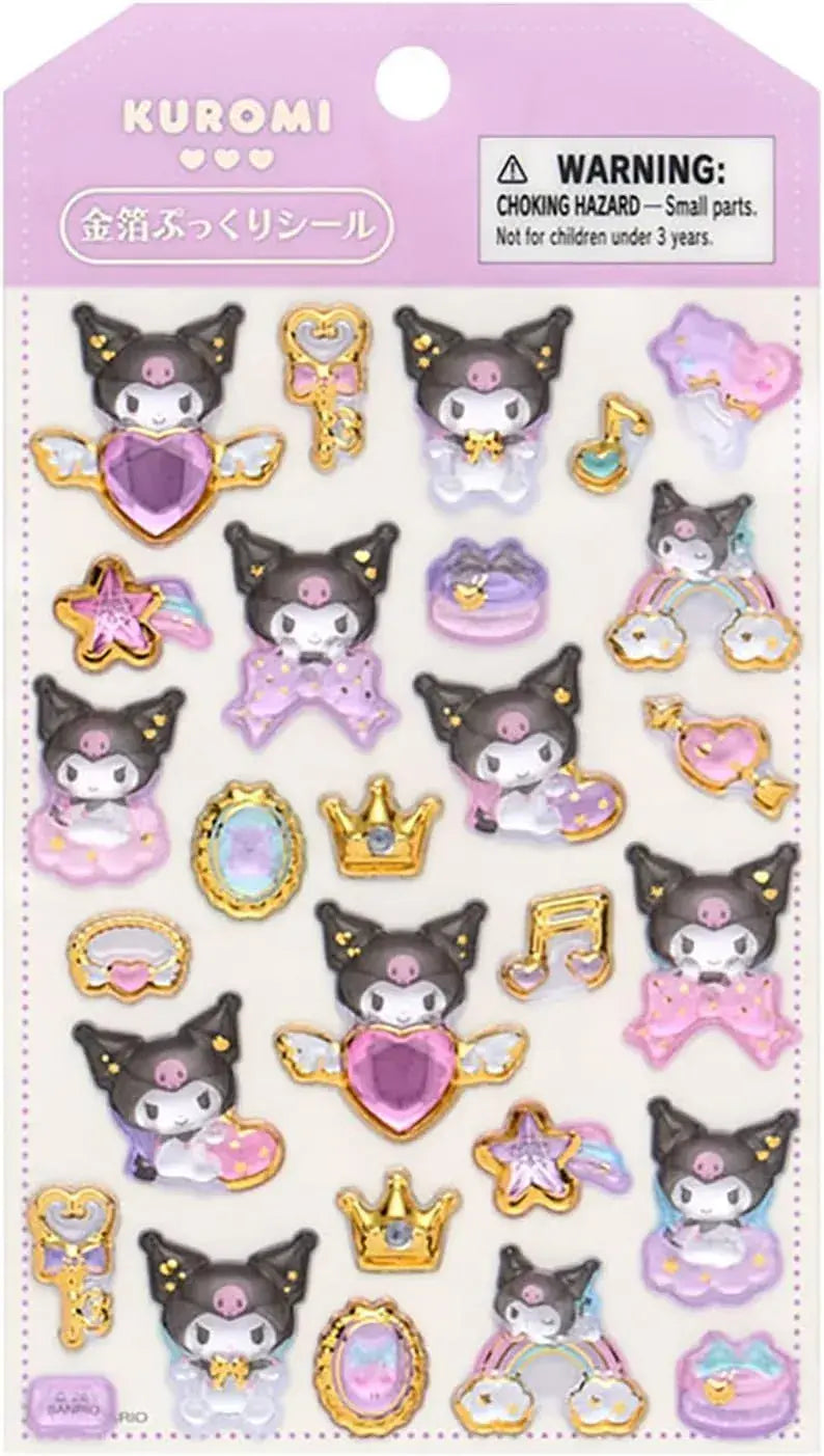 Sanrio Aurora 3D Sticker - Chromi Gold Foil Fluffy - 4550624226301