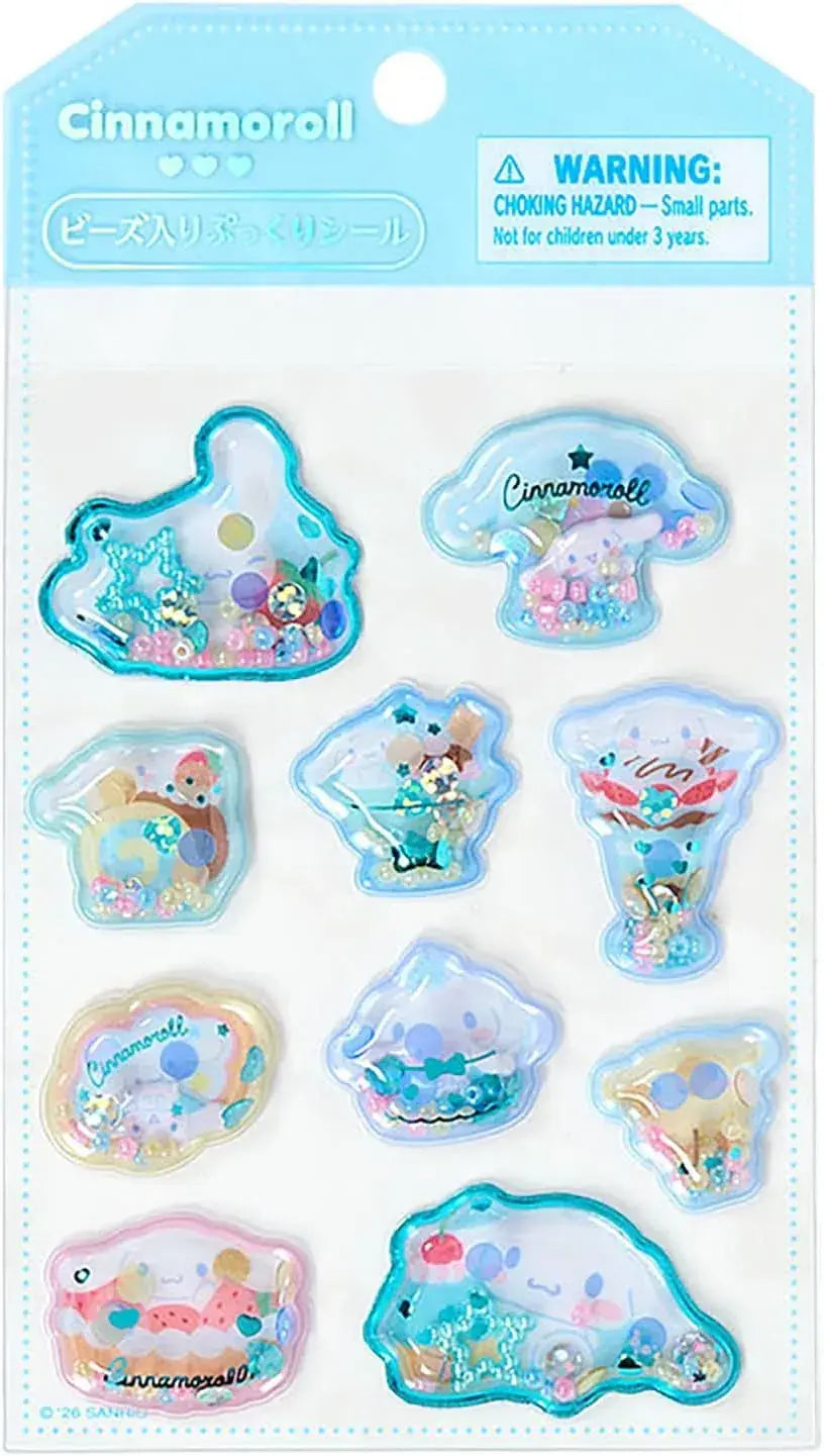 Sanrio Aurora 3D Sticker - Cinnamon Roll Beaded Squishy Seal - 4550624226622