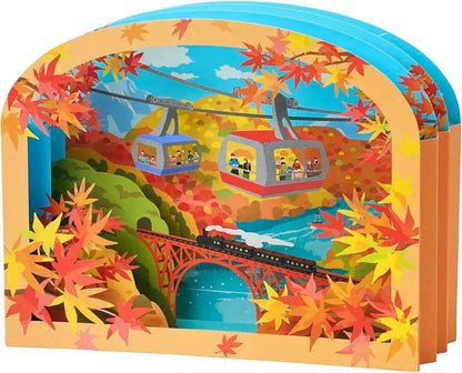 Sanrio Autumn Collection Message Card - Ropeway - 4550624465922