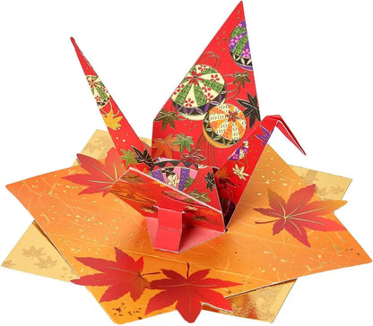 Sanrio Autumn Collection Message Card - Origami Crane - 4550624465977