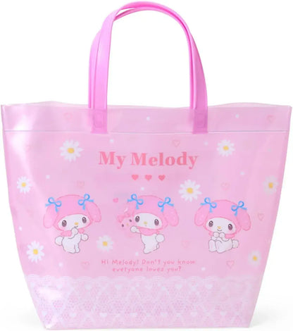 Sanrio Clear Boston Bag Stylish Handbag - My Melody Pool - 4550624741996