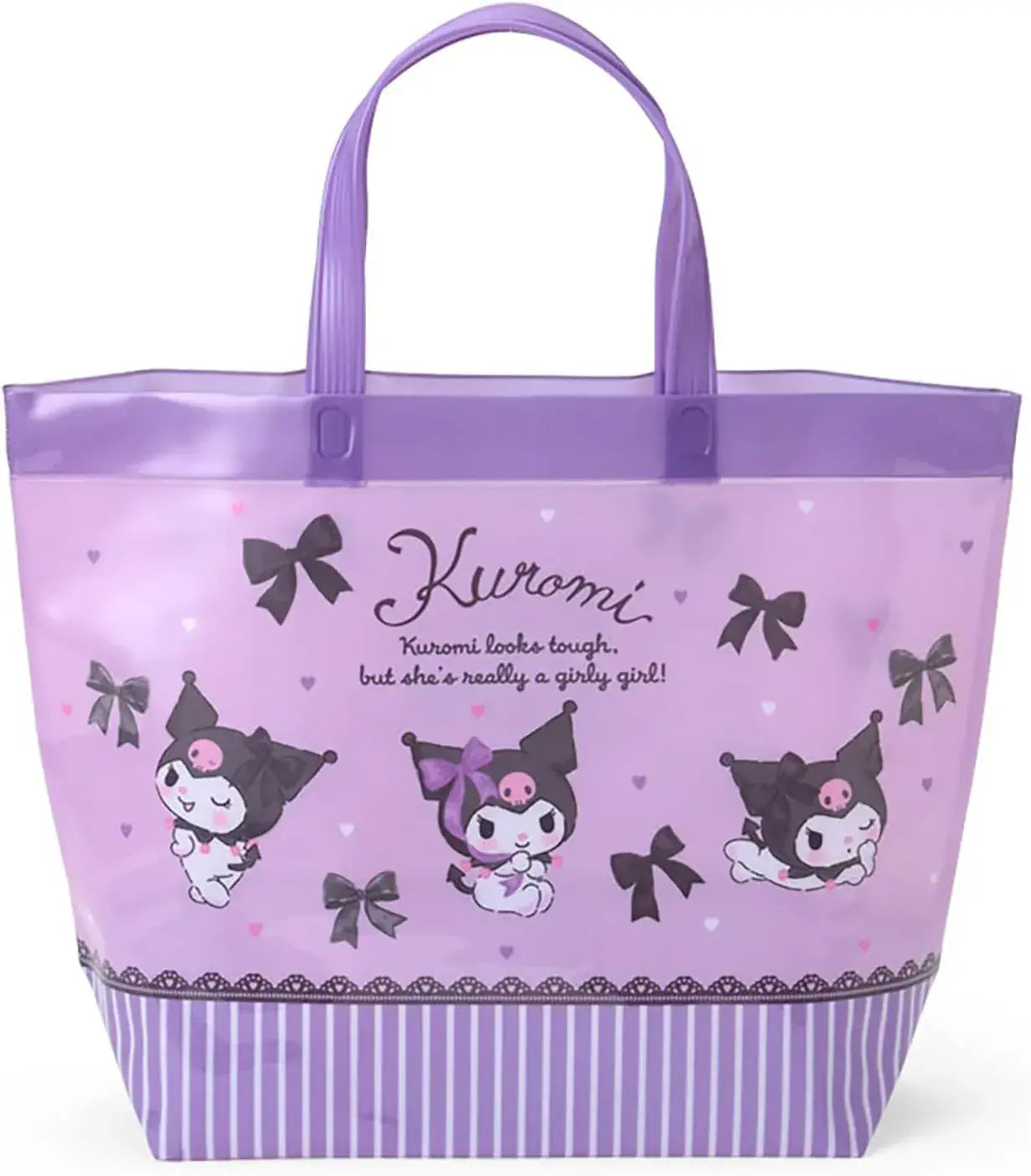 Sanrio Clear Boston Bag Stylish Handbag - Pool Chrome - 4550624742108