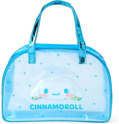 Sanrio Clear Boston Bag Stylish Handbag - Cinnamon Roll - 4550624742238