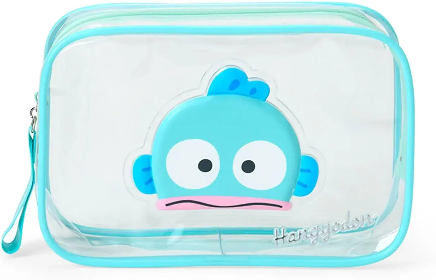 Sanrio Clear Pouch Character Goods Small Case - Hungyodon - 4550624750899