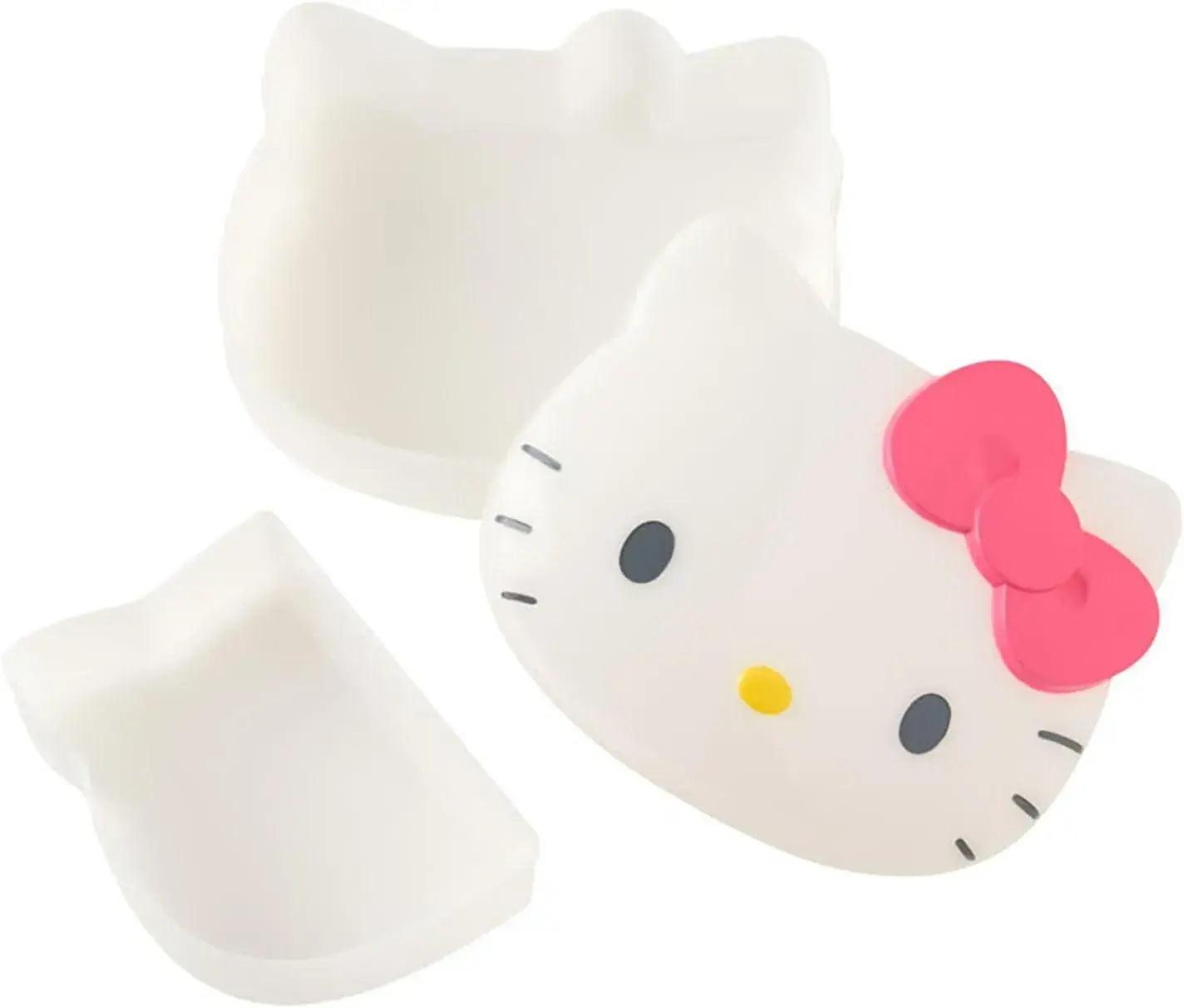 Sanrio Face-shaped Hello Kitty Lunch Box Microwave Safe Without Lid