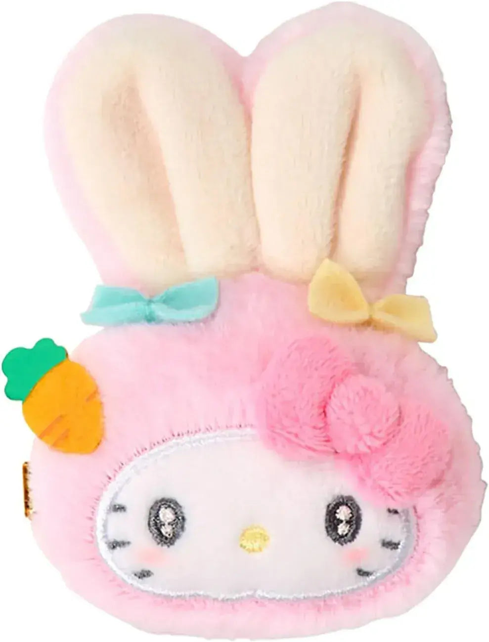 Sanrio Mascot Holder Fluffy Rabbit Party Character Accessory - Hello Kitty Hair Clip - 4550624777162