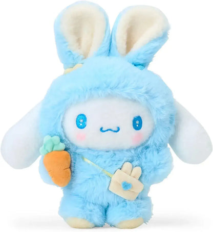 Sanrio Mascot Holder Fluffy Rabbit Party Character Accessory - Cinnamorol Plush - 4550624630580
