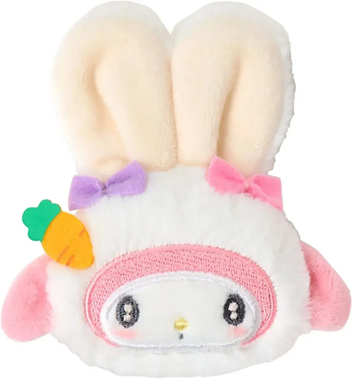 Sanrio Mascot Holder Fluffy Rabbit Party Character Accessory - My Melody Hair Clip - 4550624777247