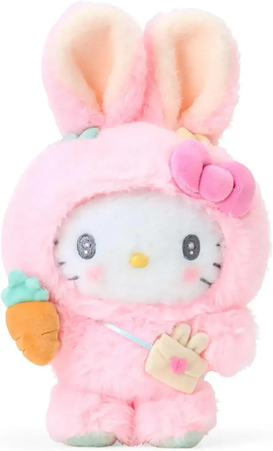 Sanrio Mascot Holder Fluffy Rabbit Party Character Accessory - Hello Kitty Plush - 4550624629867