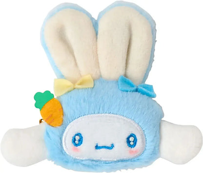 Sanrio Mascot Holder Fluffy Rabbit Party Character Accessory - Cinnamorol Hair Clip - 4550624777285