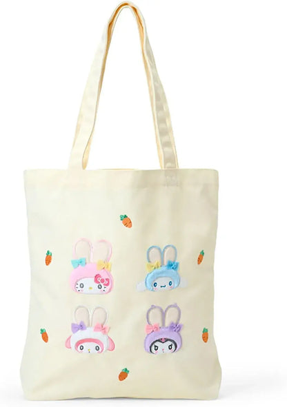 Sanrio Mascot Holder Fluffy Rabbit Party Character Accessory - Tote Bag - 4550624776684