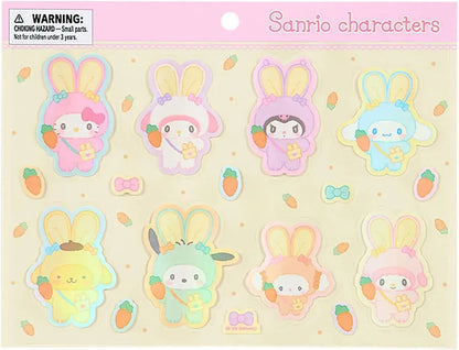 Sanrio Mascot Holder Fluffy Rabbit Party Character Accessory - Sticker - 4550624777469
