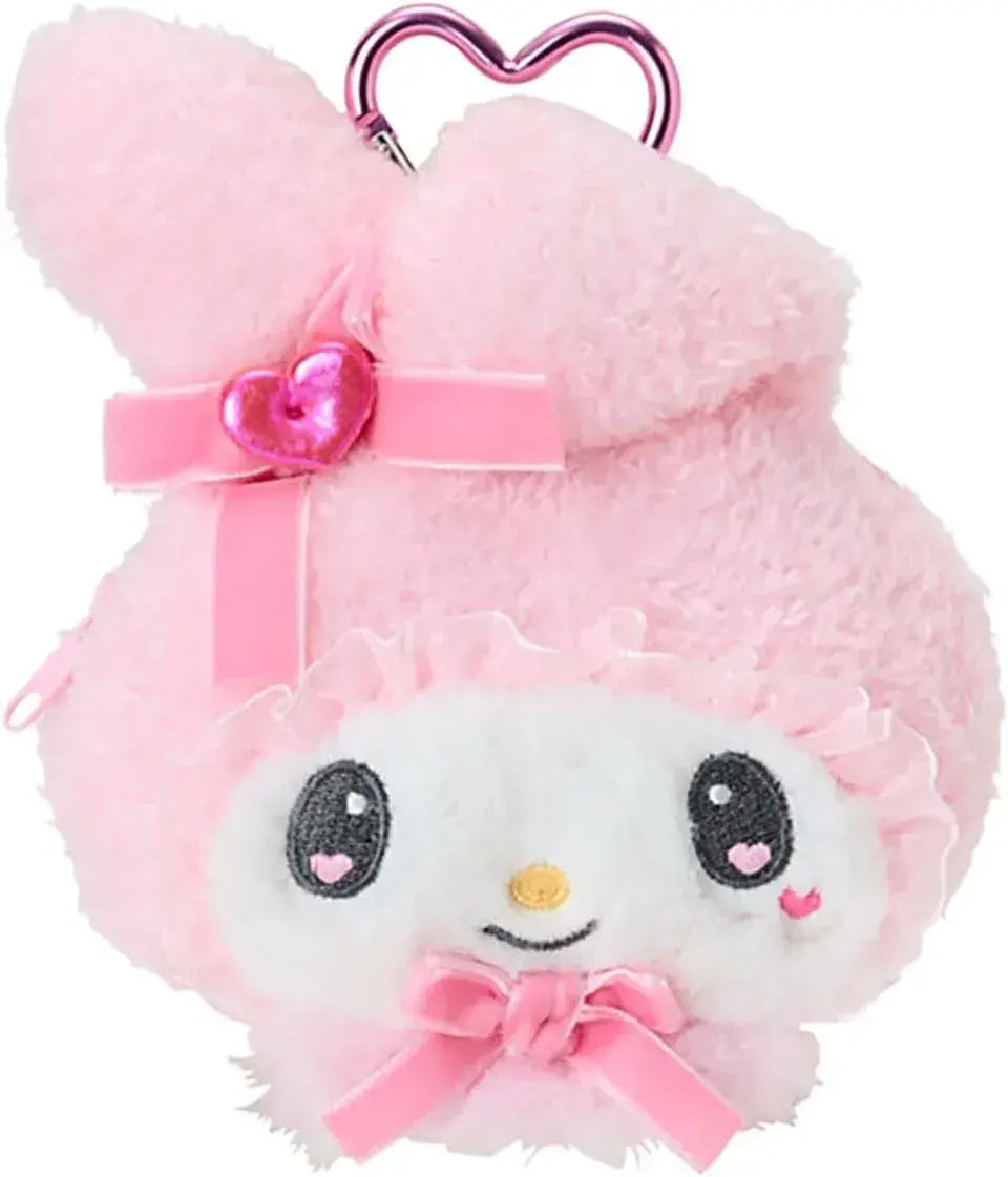 Sanrio My Melody Mascot Holder Polyester Steel Accessory - Mini Pouch - 4550624408714