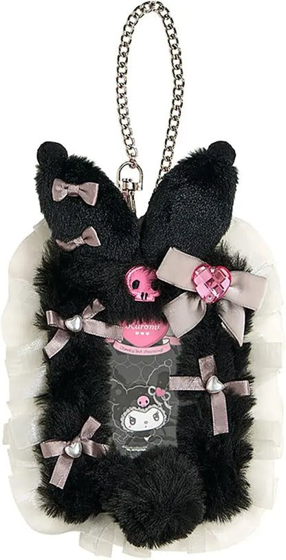 Sanrio My Melody Mascot Holder Polyester Steel Accessory - Card Case Chrome - 4550624550932