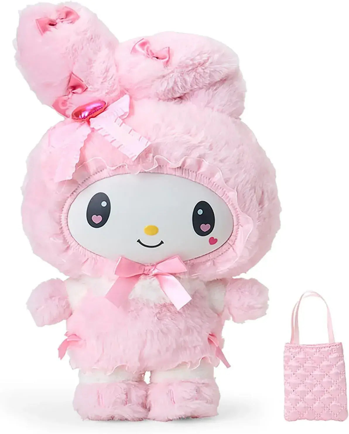 Sanrio My Melody Mascot Holder Polyester Steel Accessory - Soft Bee Face Doll - 4550624321907