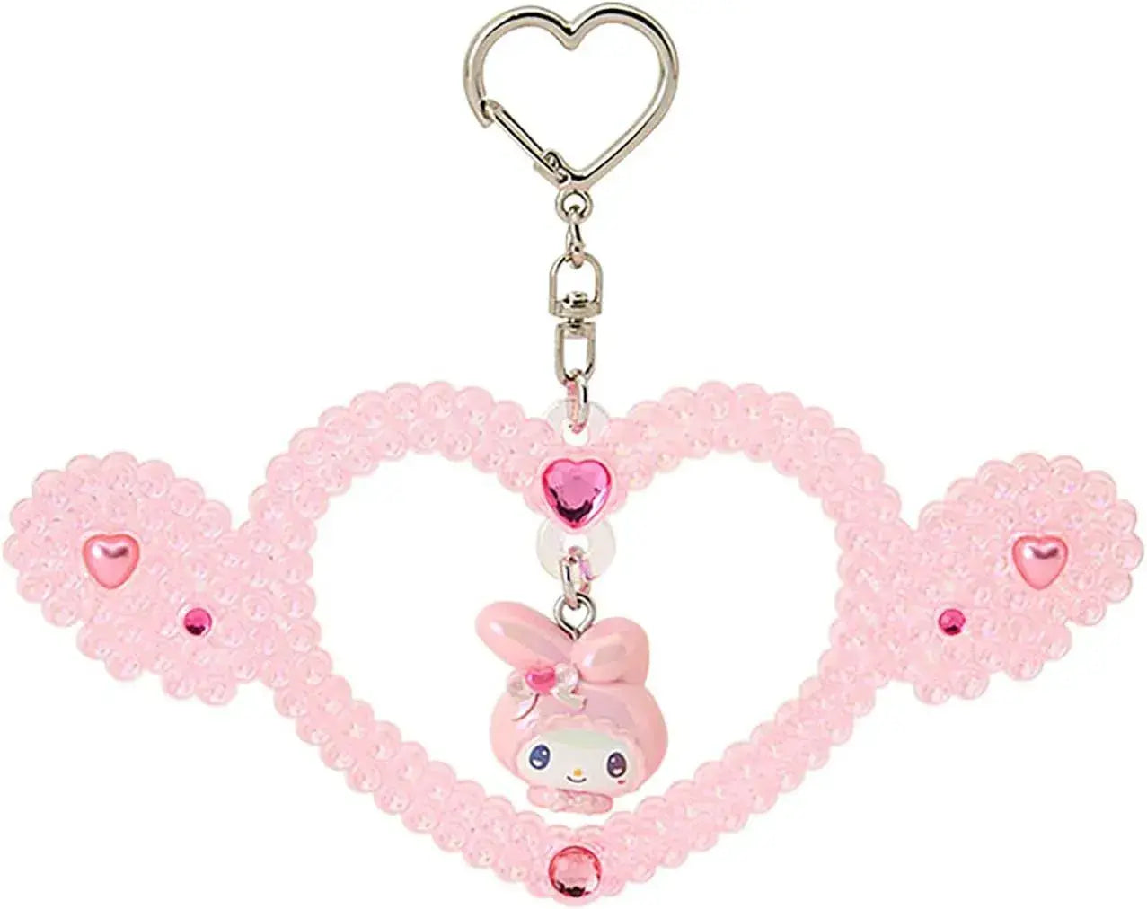 Sanrio My Melody Mascot Holder Polyester Steel Accessory - 2 Pink - 4550624408745