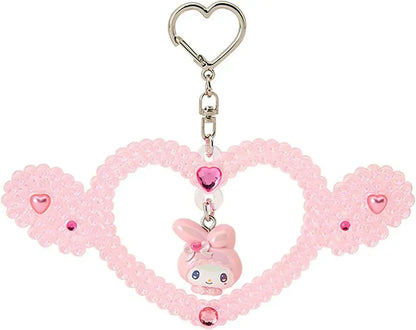 Sanrio My Melody Mascot Holder Polyester Steel Accessory - 2 Pink - 4550624408745